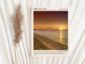 Fire Island Wall Canvas, New York, USA