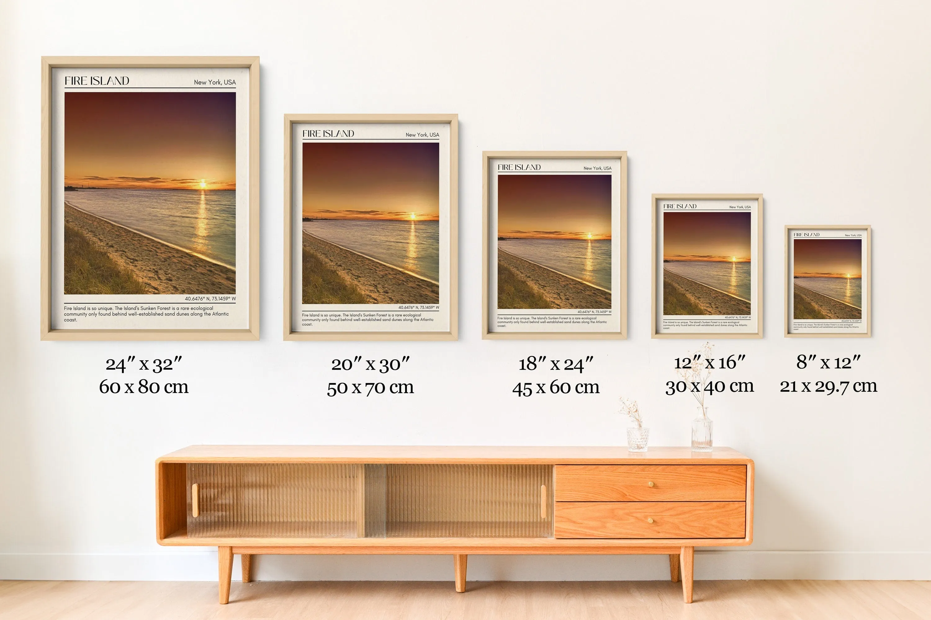 Fire Island Wall Canvas, New York, USA