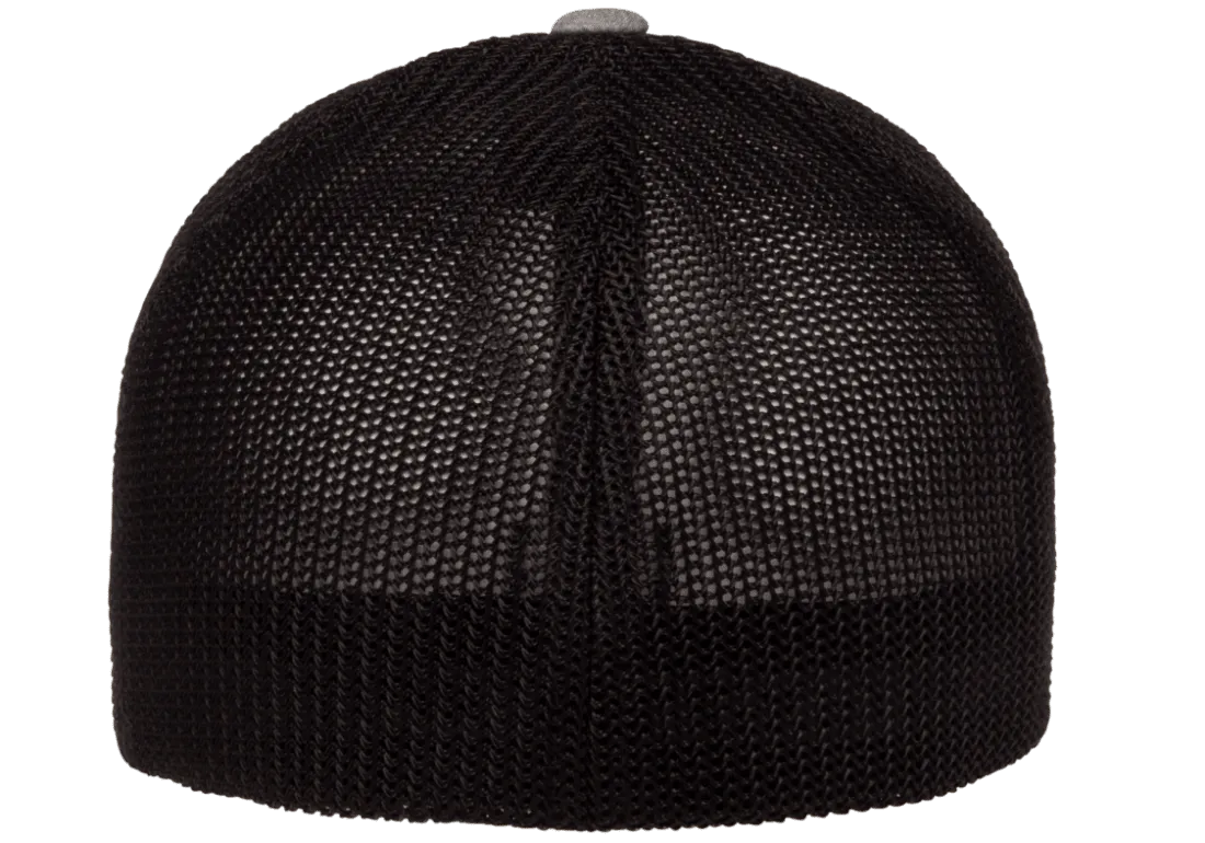 FLEXFIT® Melange Trucker Cap Heather/Black