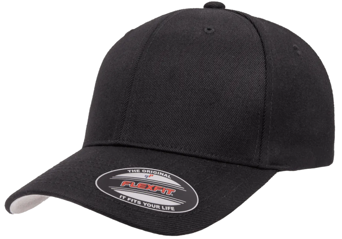 FLEXFIT® Premium Wool Blend Cap Black