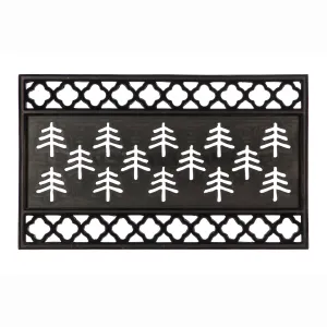 Flocked Quatrefoil Kensington Switch Mat Tray,2rms640