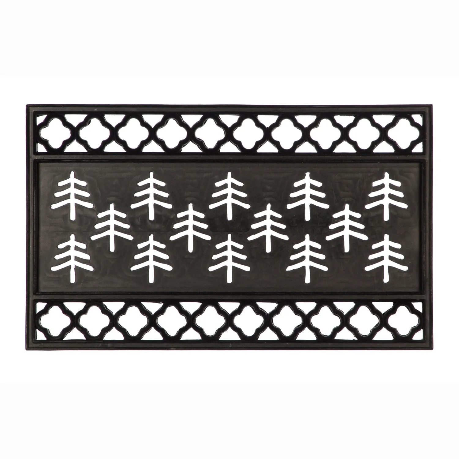 Flocked Quatrefoil Kensington Switch Mat Tray,2rms640