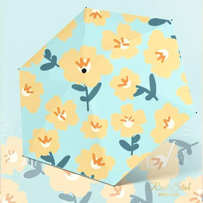 Floral Mini Sun Protection Umbrella