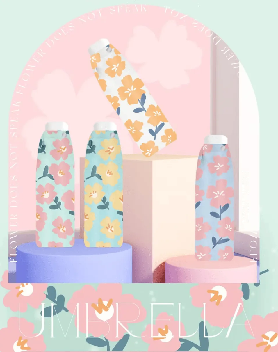Floral Mini Sun Protection Umbrella