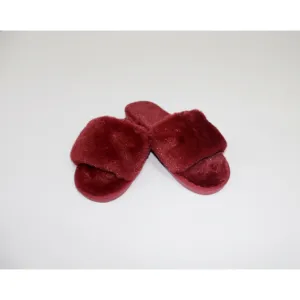 Fluffy Slipper (Burgundy)