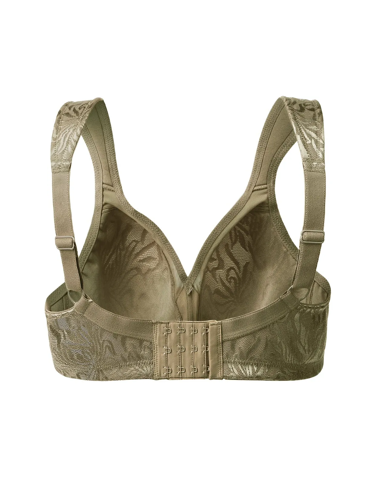 Full Coverage Comfort Minimizer Bra Flaxen Brown