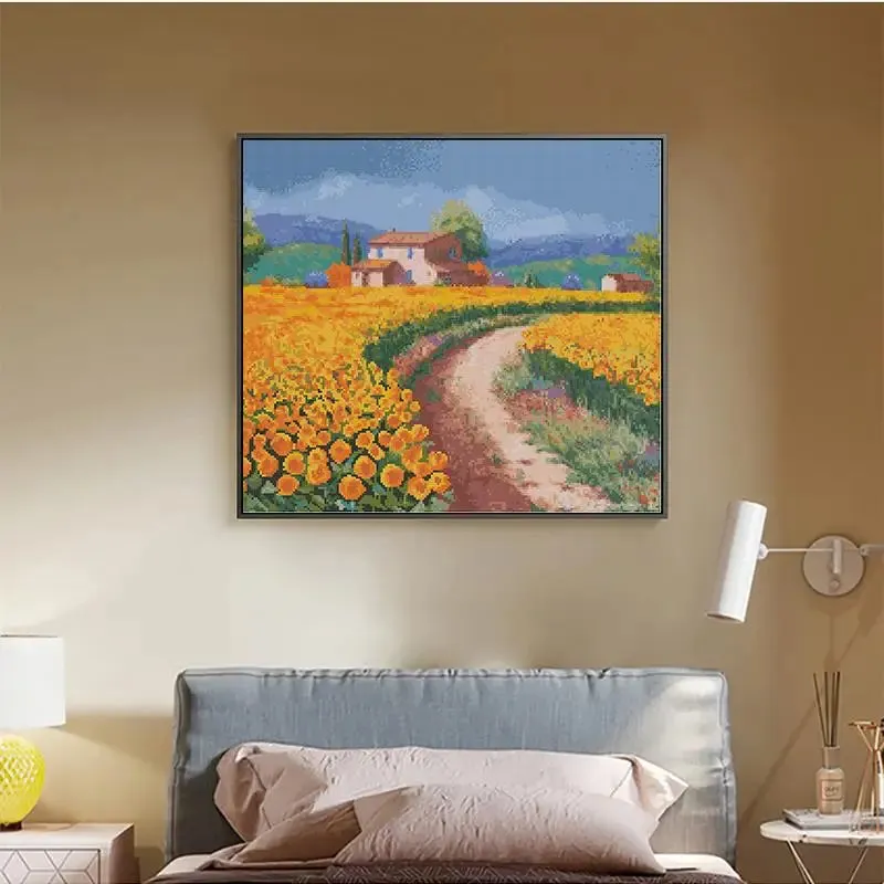 Garden Cottage Floral Cross Stitch Embroidery Kits