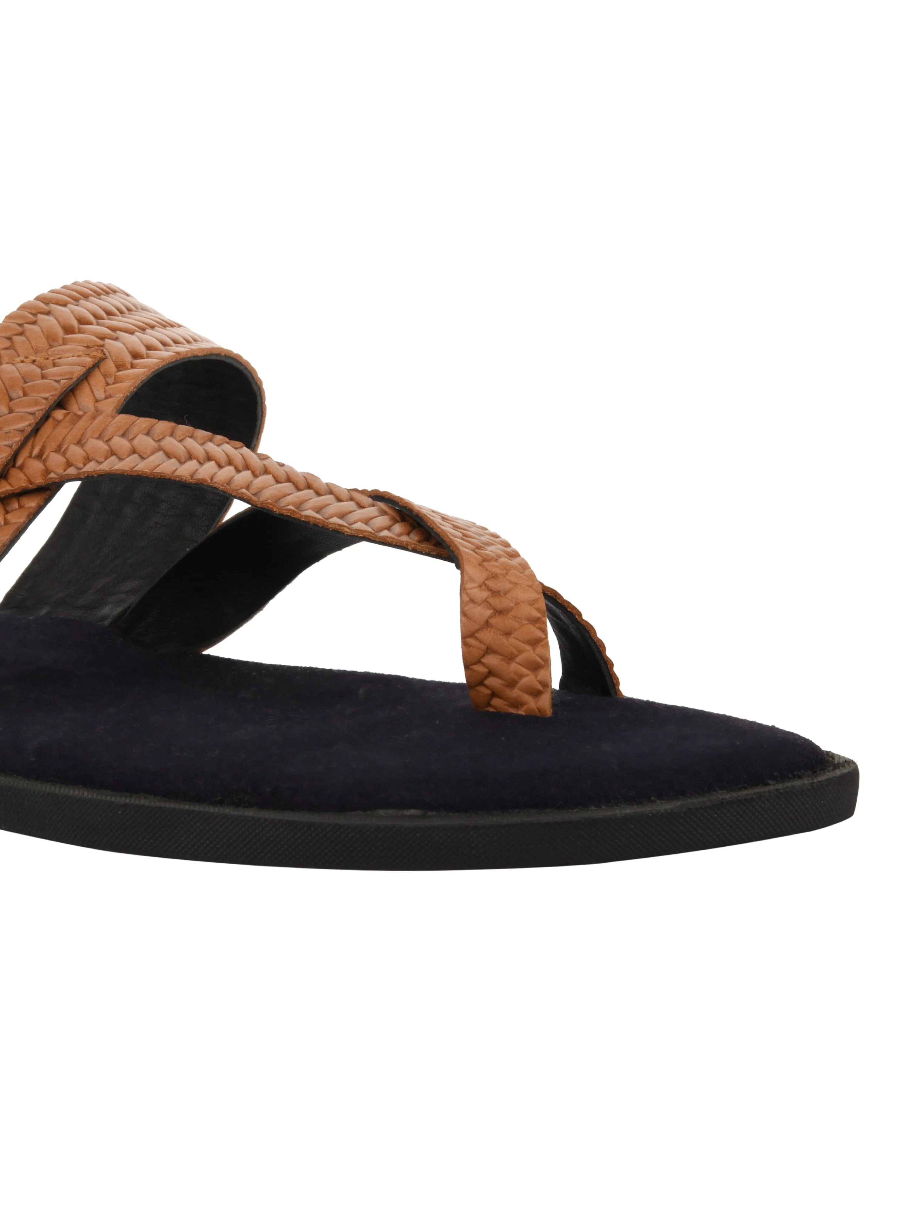 Genoa Tan Slippers For Men