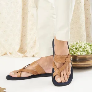 Genoa Tan Slippers For Men