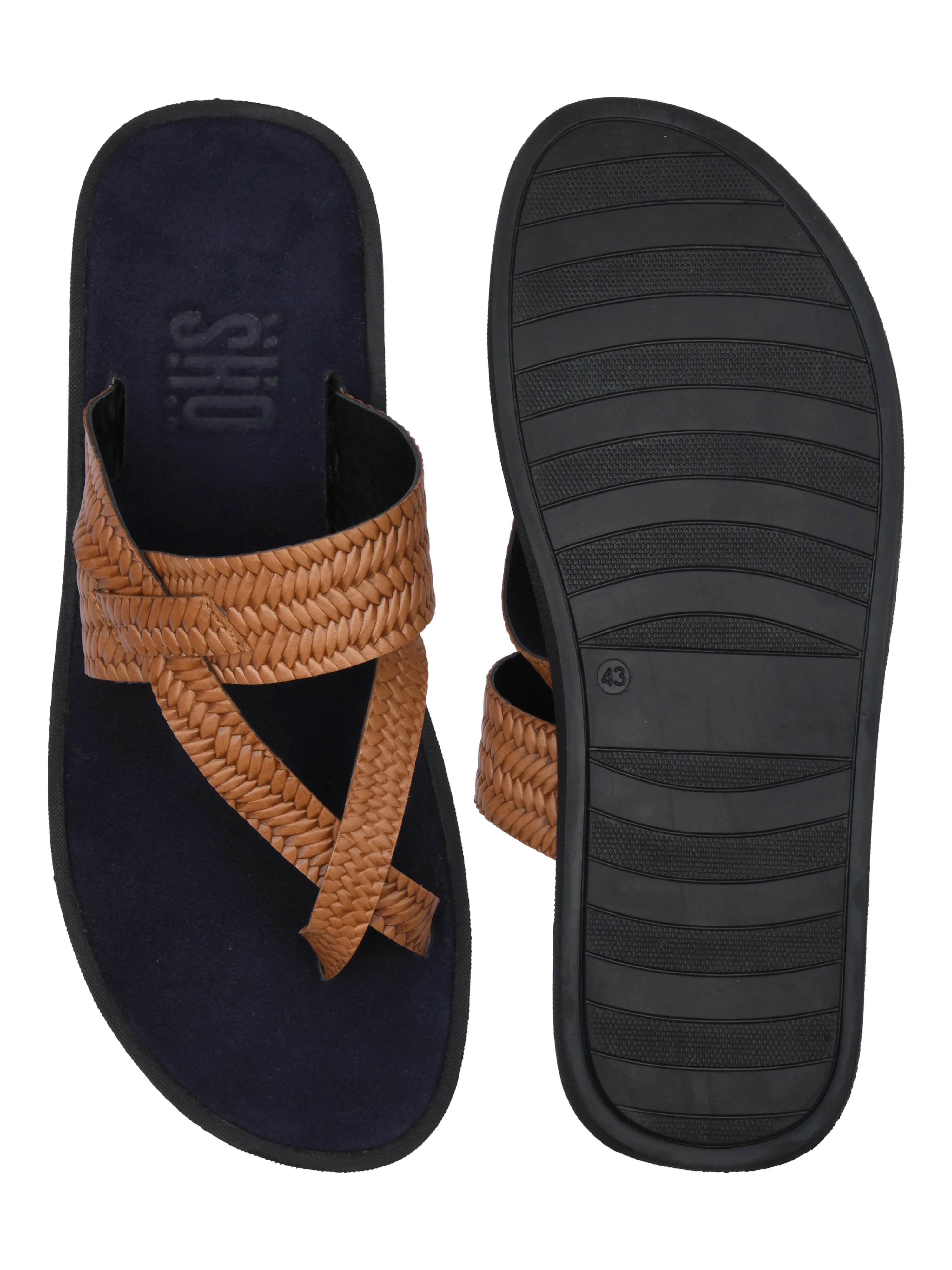 Genoa Tan Slippers For Men