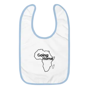 Going Home Embroidered Baby Bib
