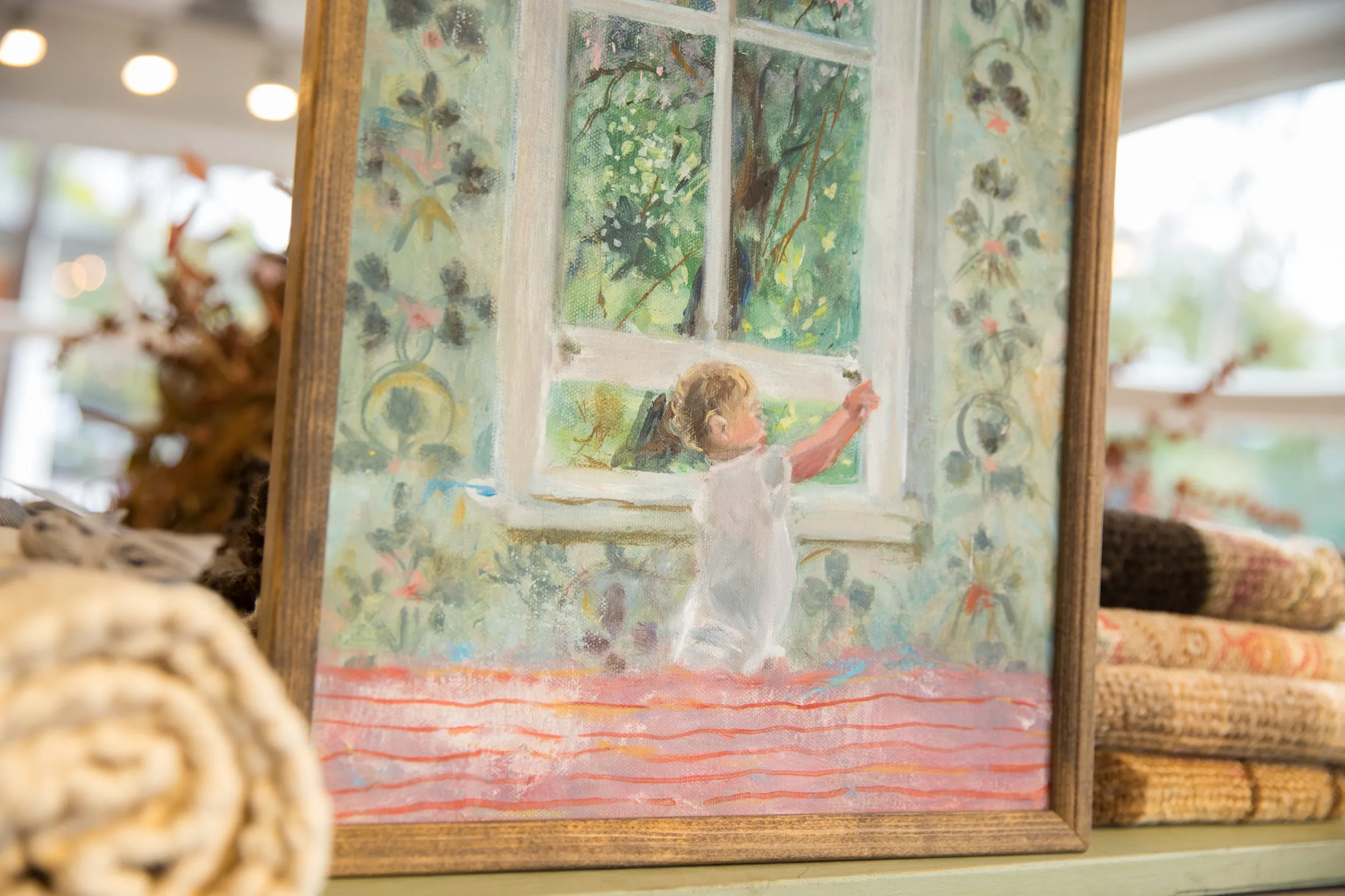Grace B. Keogh Painting "Baby by the Window"