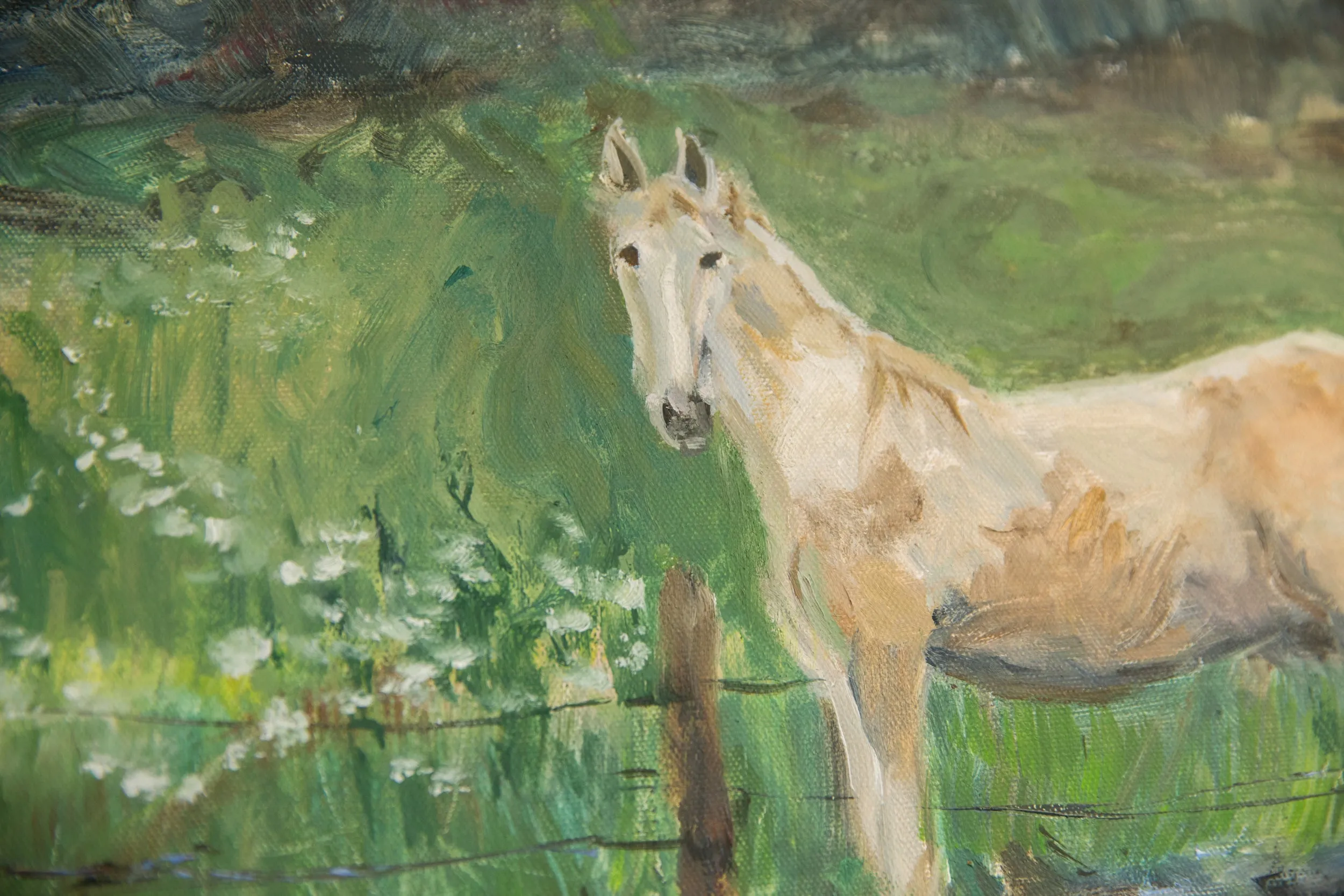 Grace B. Keogh Painting "Horse in Field"