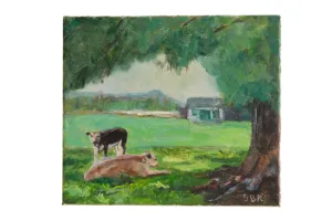 Grace B. Keogh Painting "Two Cows"