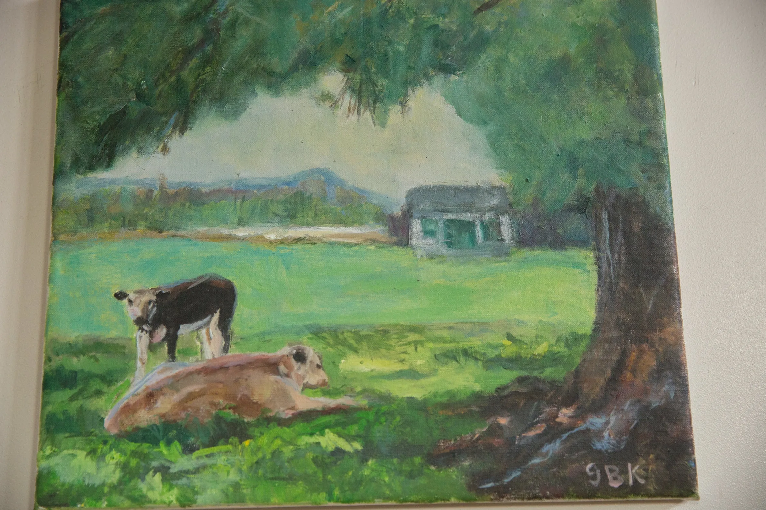 Grace B. Keogh Painting "Two Cows"