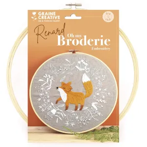 Graine Creative  DIY Embroidery Kit - Fox