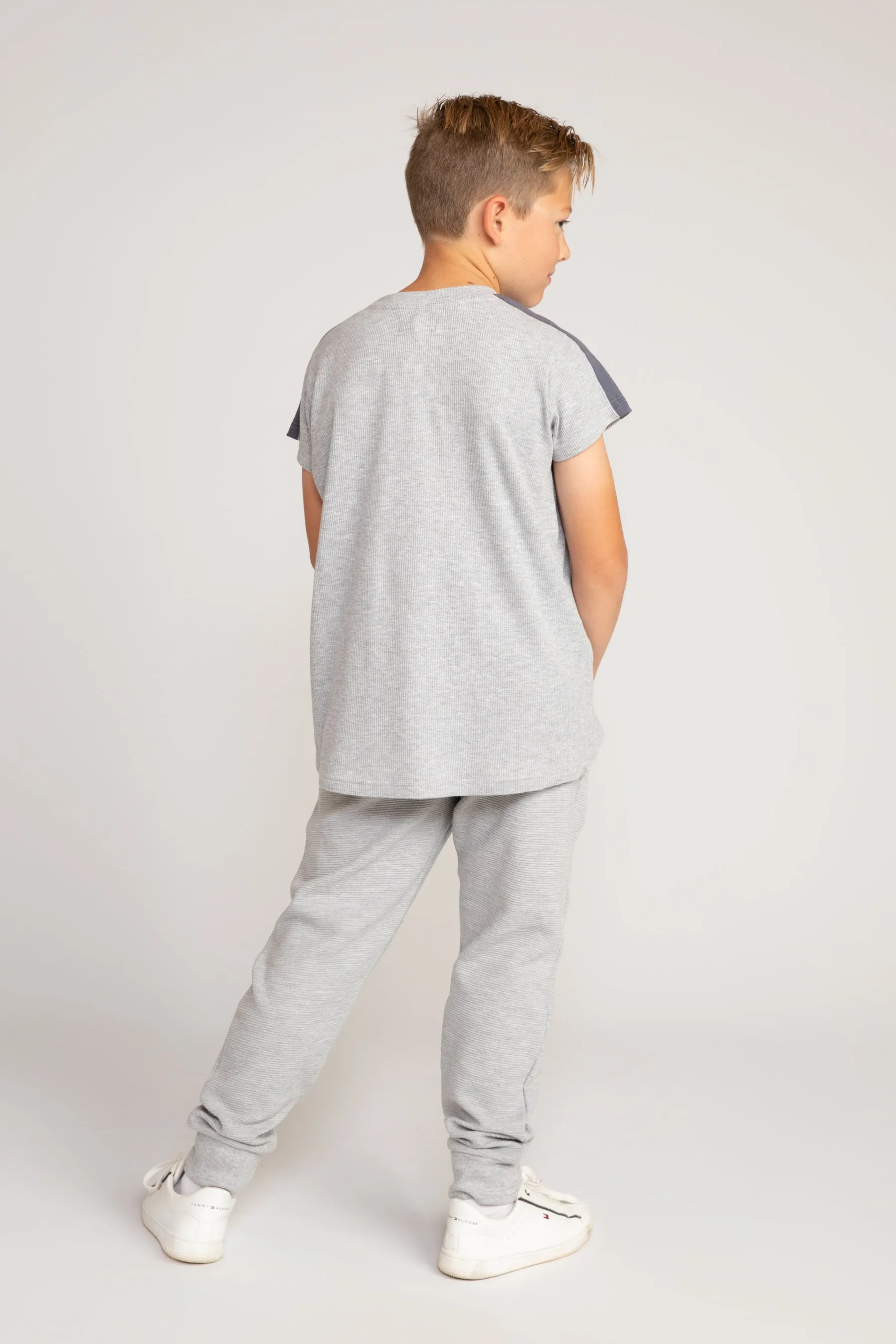 Grey Waffle Tee