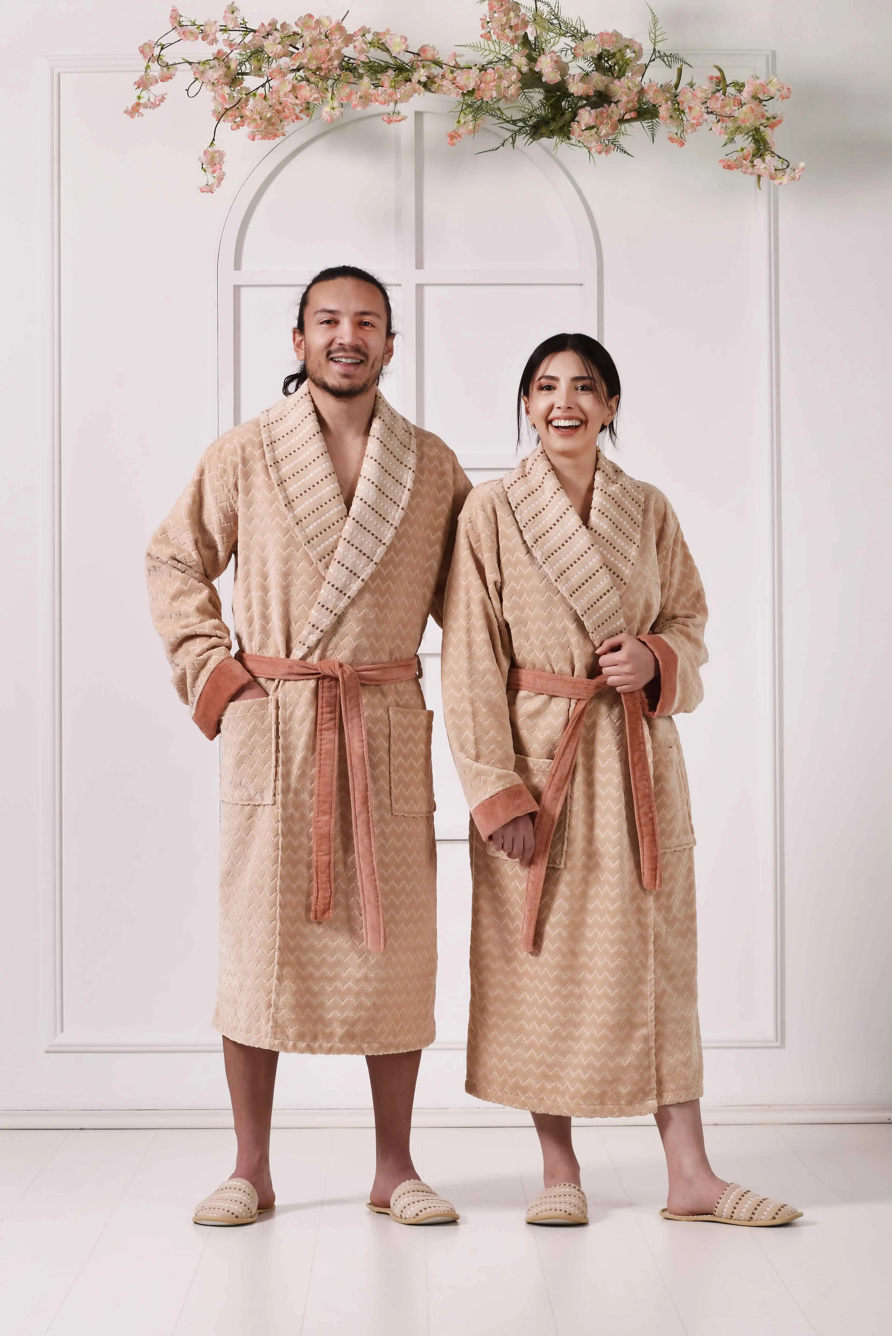 Hamtpon Collection Jacquard Velvet Bathrobe
