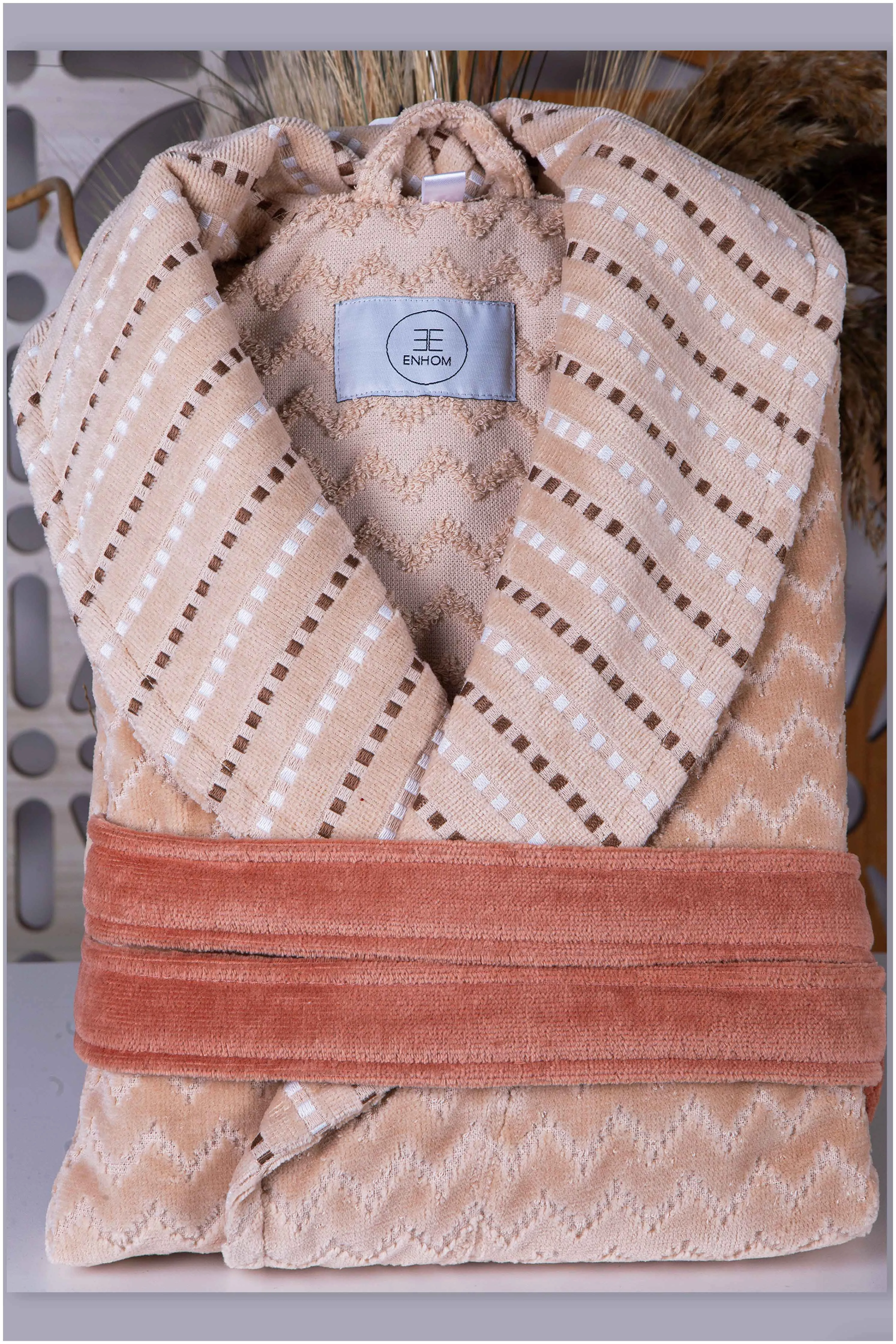 Hamtpon Collection Jacquard Velvet Bathrobe
