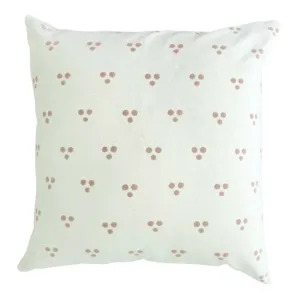 Hand Block Fleck Blush Pillow