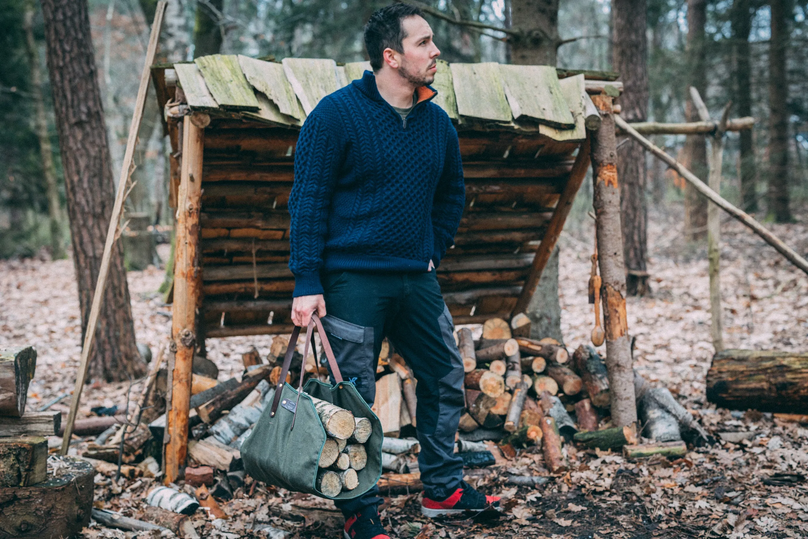 Handmade DBK Log Carrier