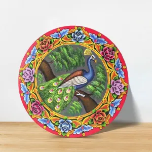 Handmade Peacock Canvas Painting