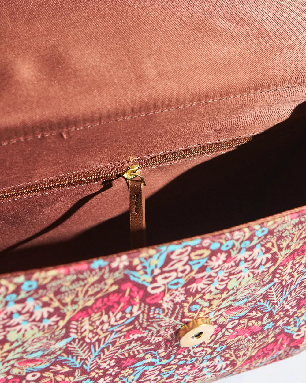 Handpainted Rainforest Crossbody Bag