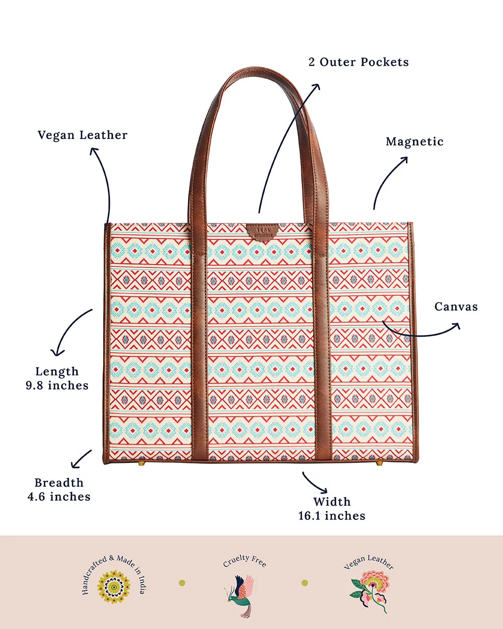 Handpainted Serenity Tote Bag