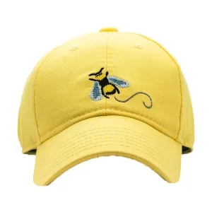 Harding Lane Kids Honey Bee Cotton Canvas Baseball Hat - Light Yellow