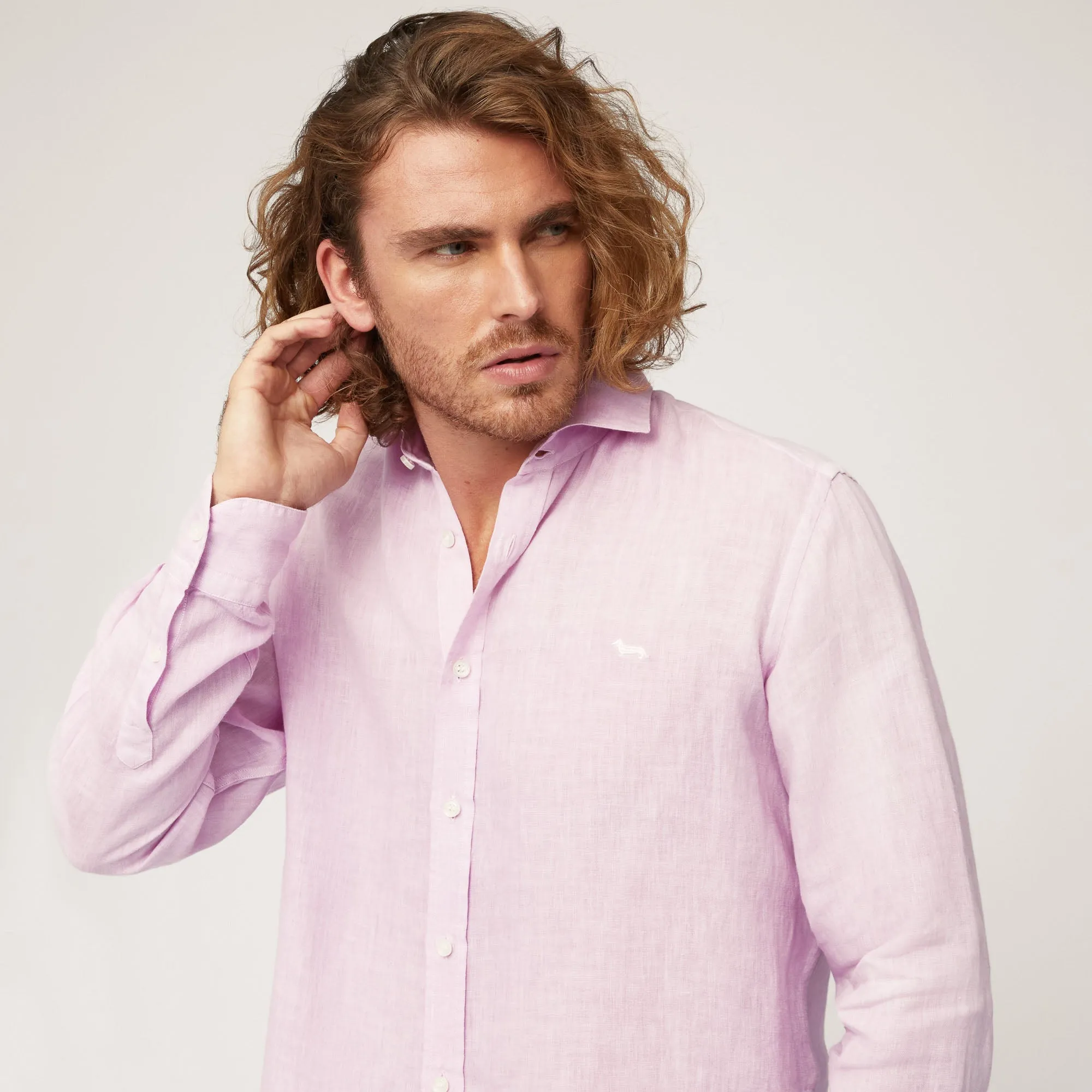 Harmont & Blaine Linen Shirt - Pink