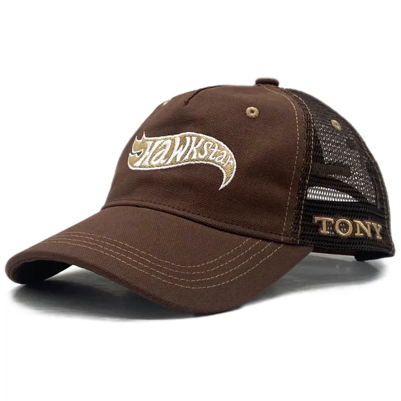 Hawkstar Canvas Trucker Hat Brown