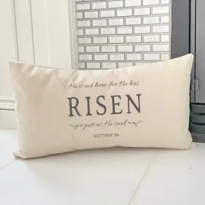 He Has Risen - Rectangular Canvas Pillow
