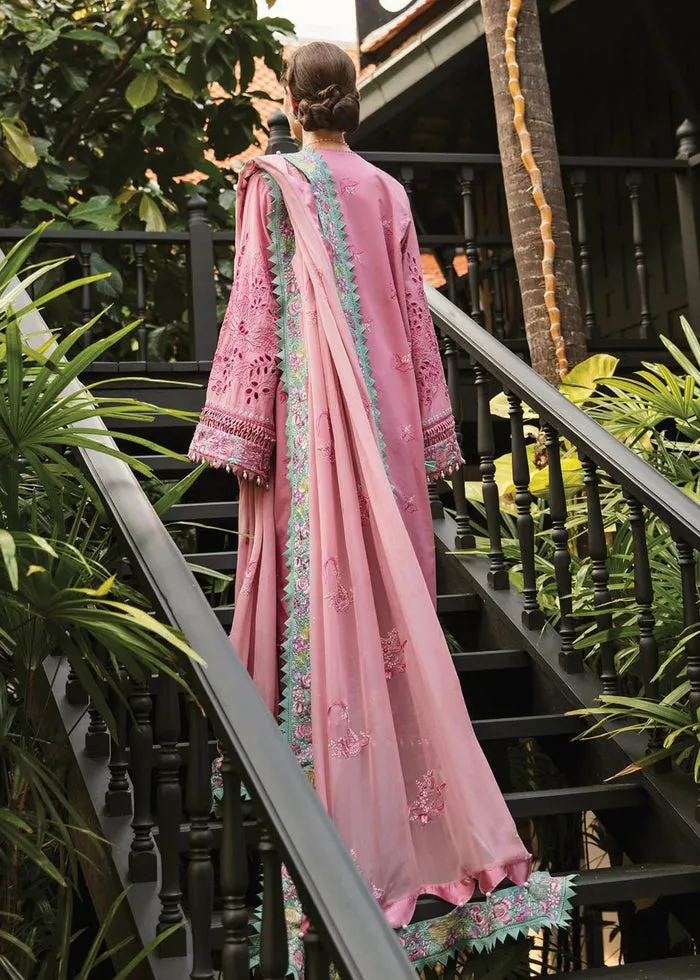Heavily Embellished Pink Lawn Pakistani Eid Dress