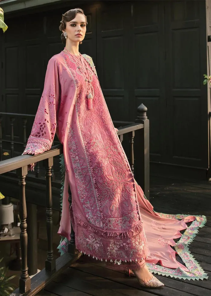Heavily Embellished Pink Lawn Pakistani Eid Dress