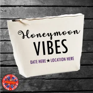 Honeymoon Vibes Personalised Accessories Canvas Bag