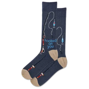 HOTSOX Men's Hooked on You Crew Sock