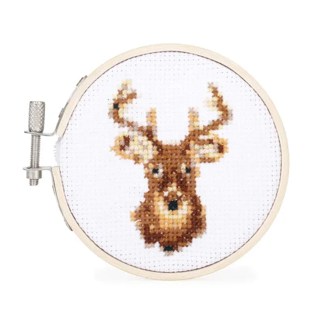 Huckleberry Mini Deer Cross Stitch Kit
