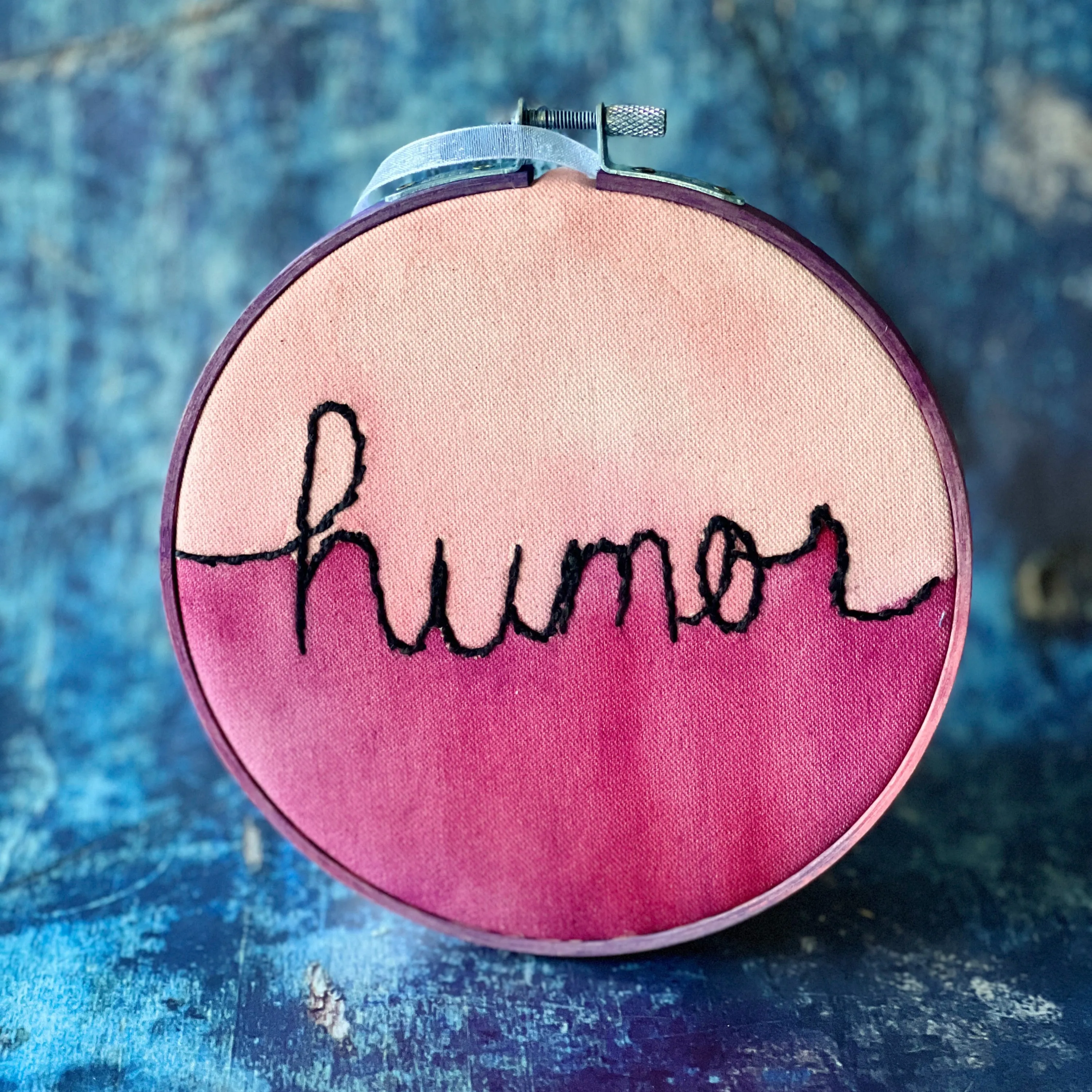 humor - single word hoop art