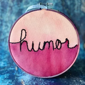 humor - single word hoop art