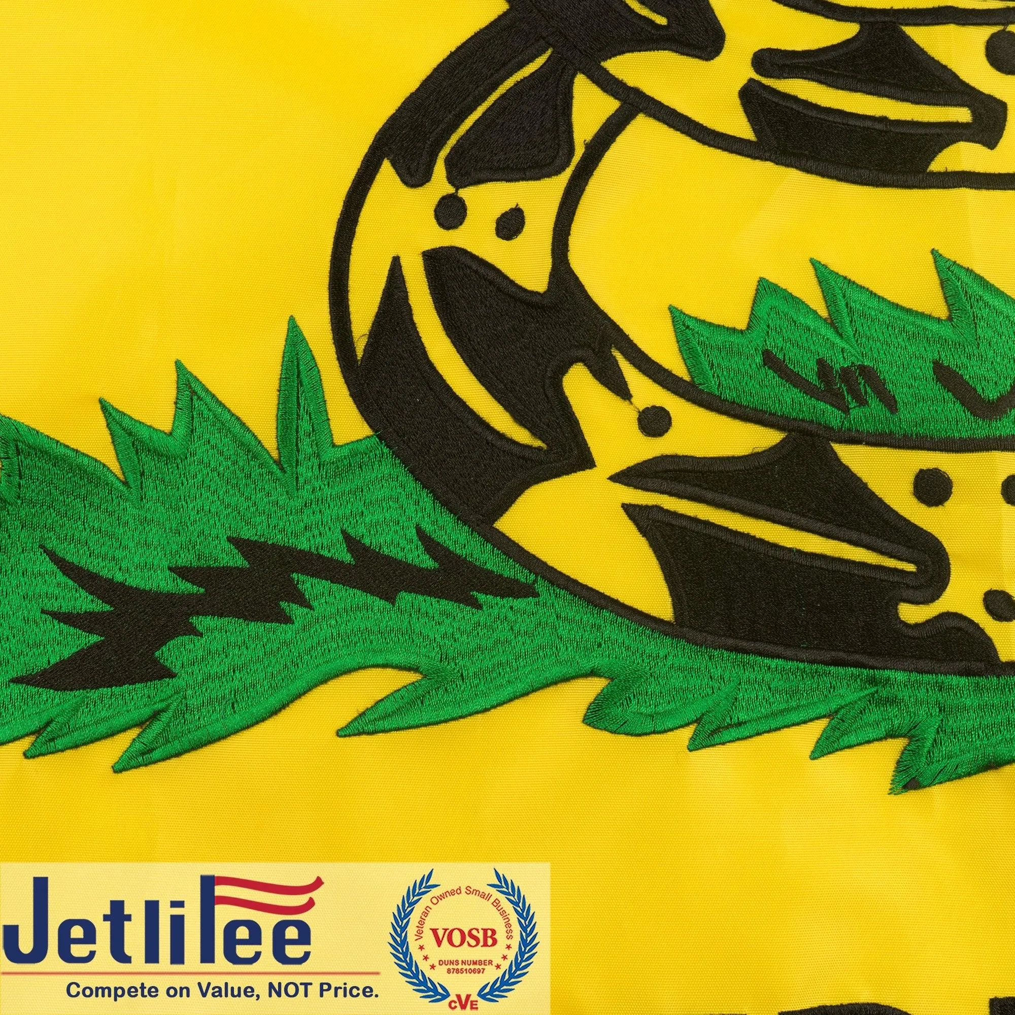 Jetlifee 3x5 Ft Embroidery Gadsden Don't Tread On Me Flag