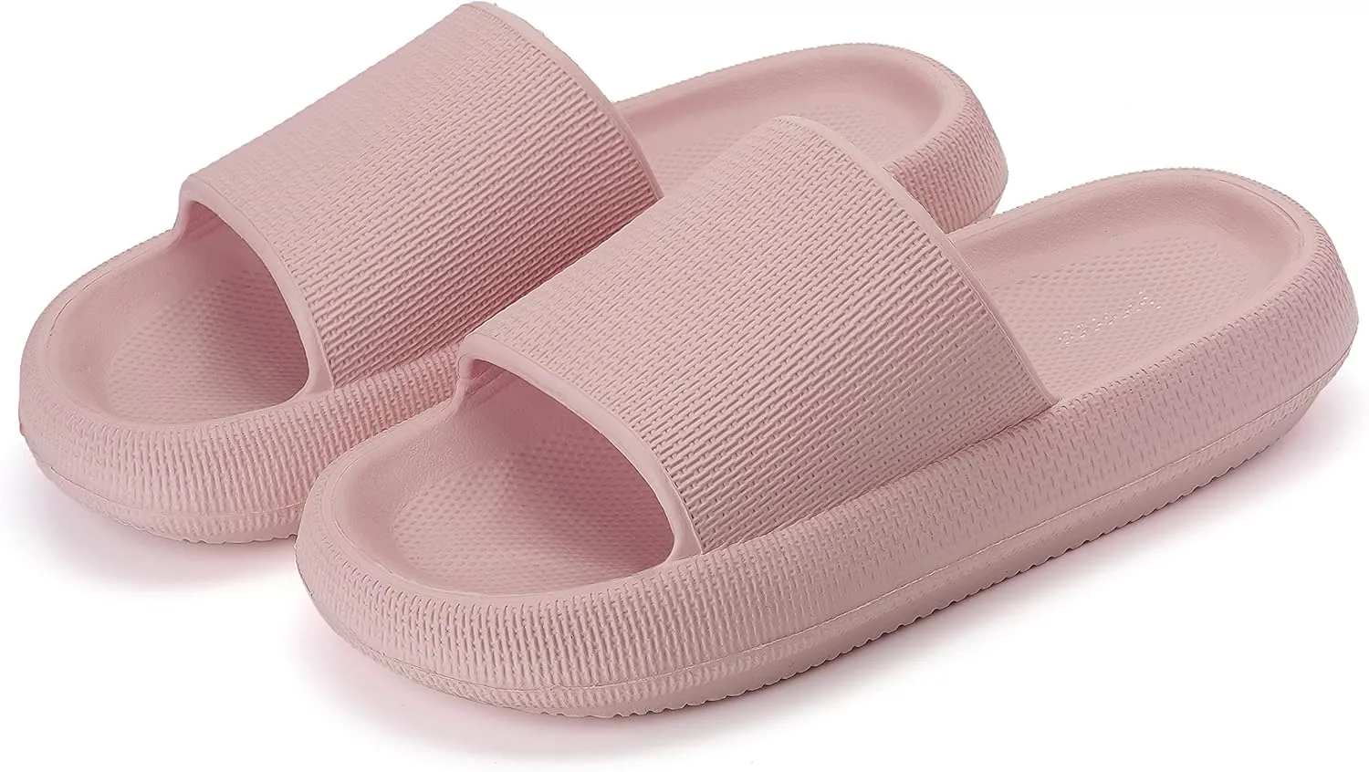 Joomra Pillow Slippers for Women and Men Non Slip Quick Drying Shower Slides Bathroom Sandals | Ultra Cushion | Thick Sole
