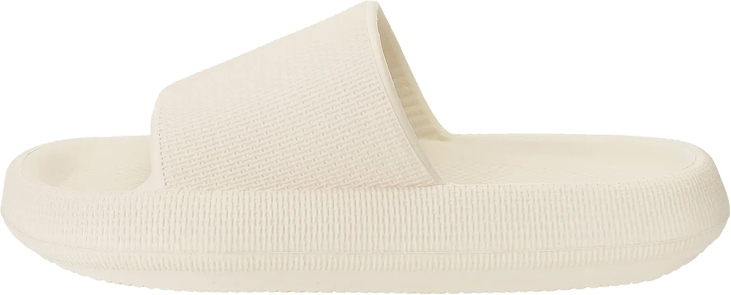 Joomra Pillow Slippers for Women and Men Non Slip Quick Drying Shower Slides Bathroom Sandals | Ultra Cushion | Thick Sole