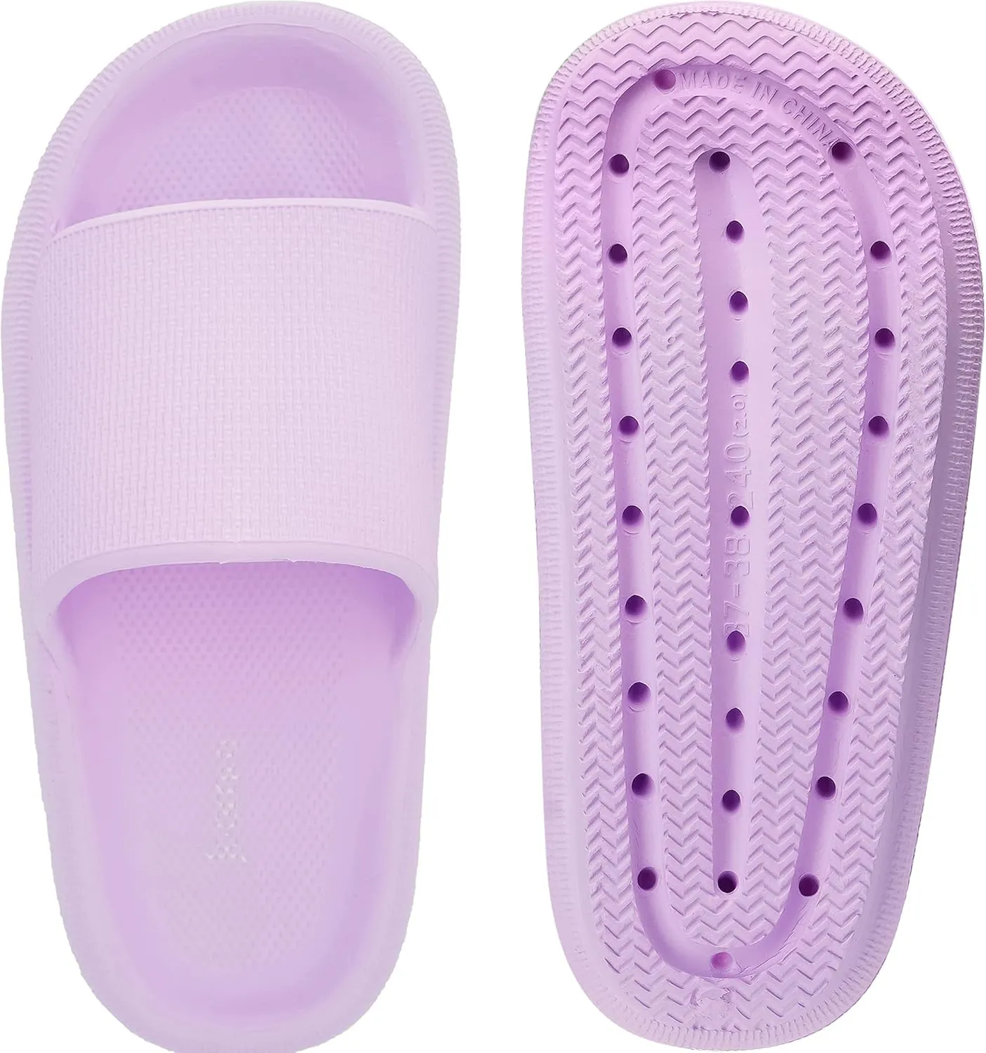 Joomra Pillow Slippers for Women and Men Non Slip Quick Drying Shower Slides Bathroom Sandals | Ultra Cushion | Thick Sole