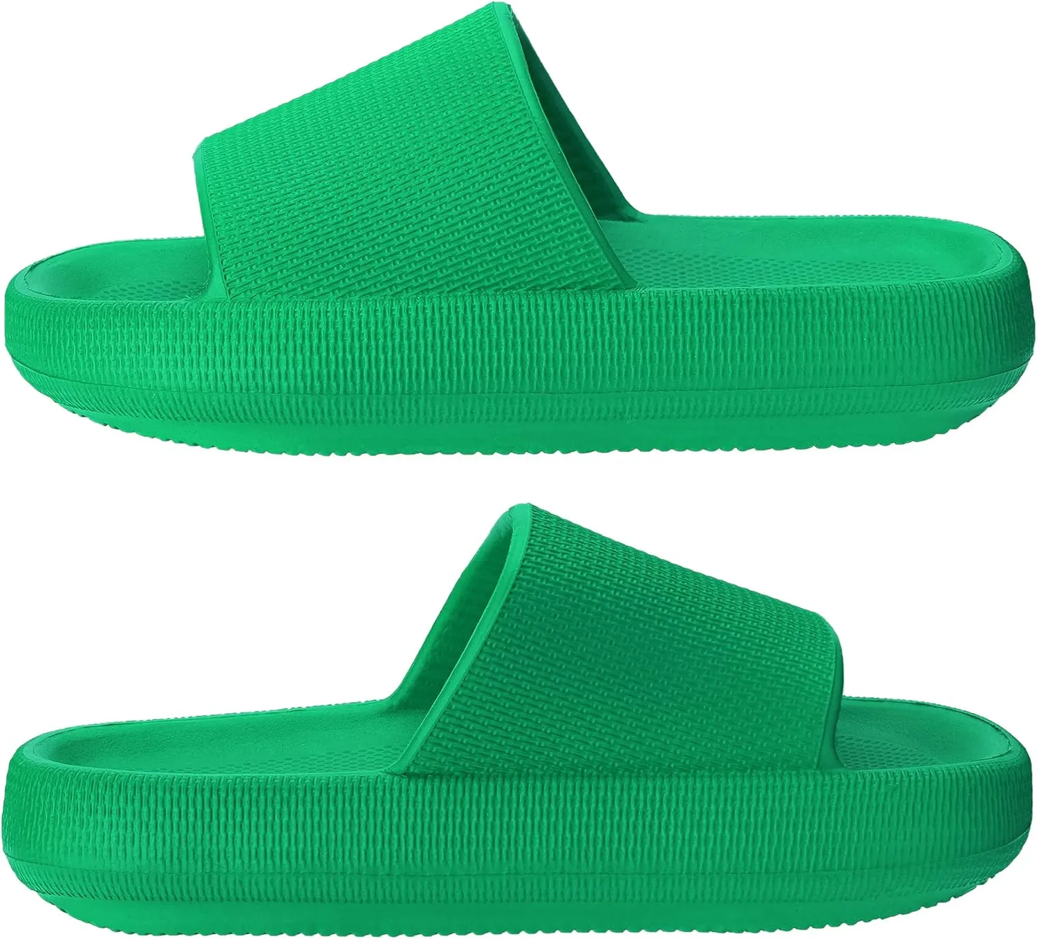 Joomra Pillow Slippers for Women and Men Non Slip Quick Drying Shower Slides Bathroom Sandals | Ultra Cushion | Thick Sole