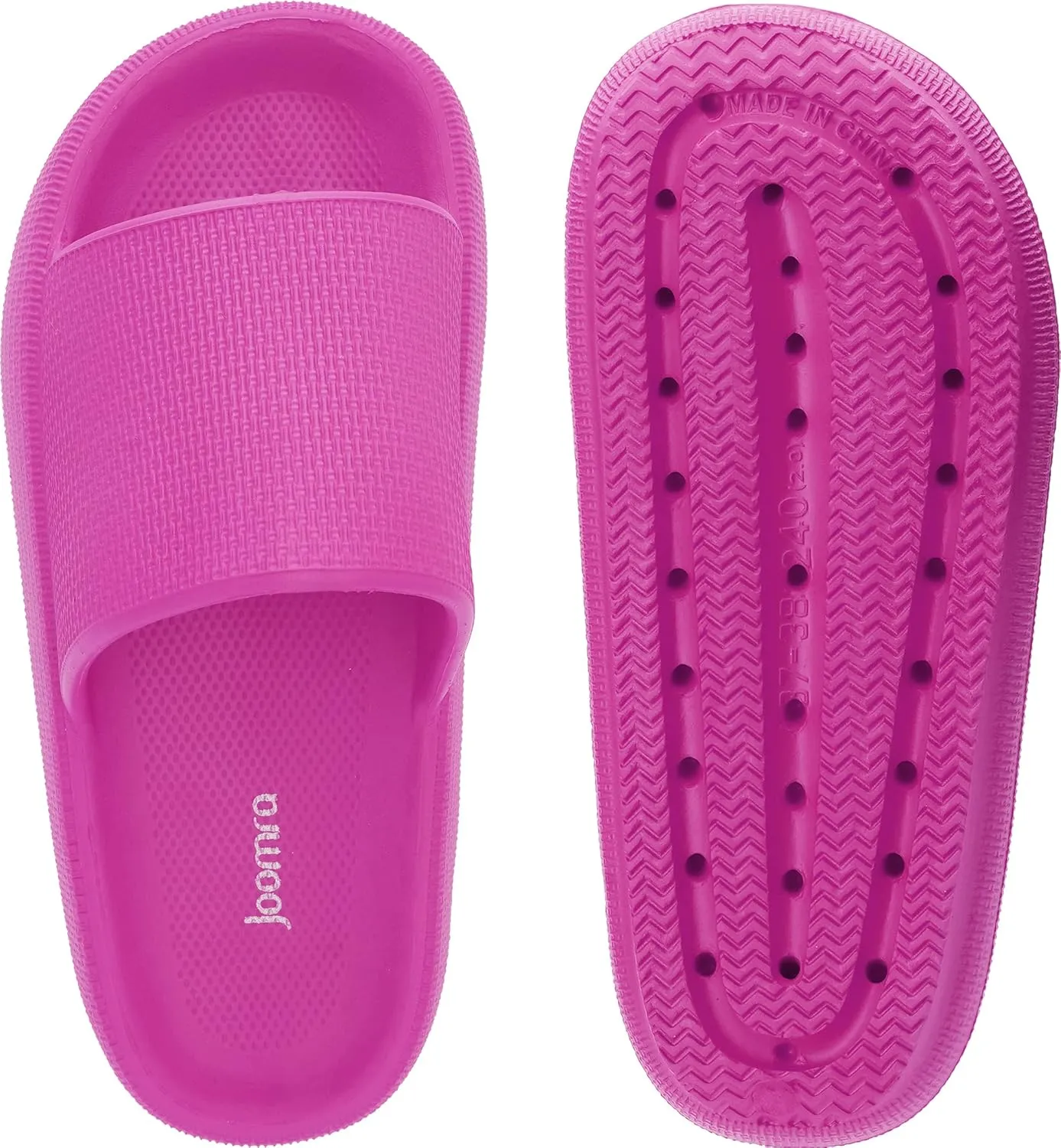 Joomra Pillow Slippers for Women and Men Non Slip Quick Drying Shower Slides Bathroom Sandals | Ultra Cushion | Thick Sole