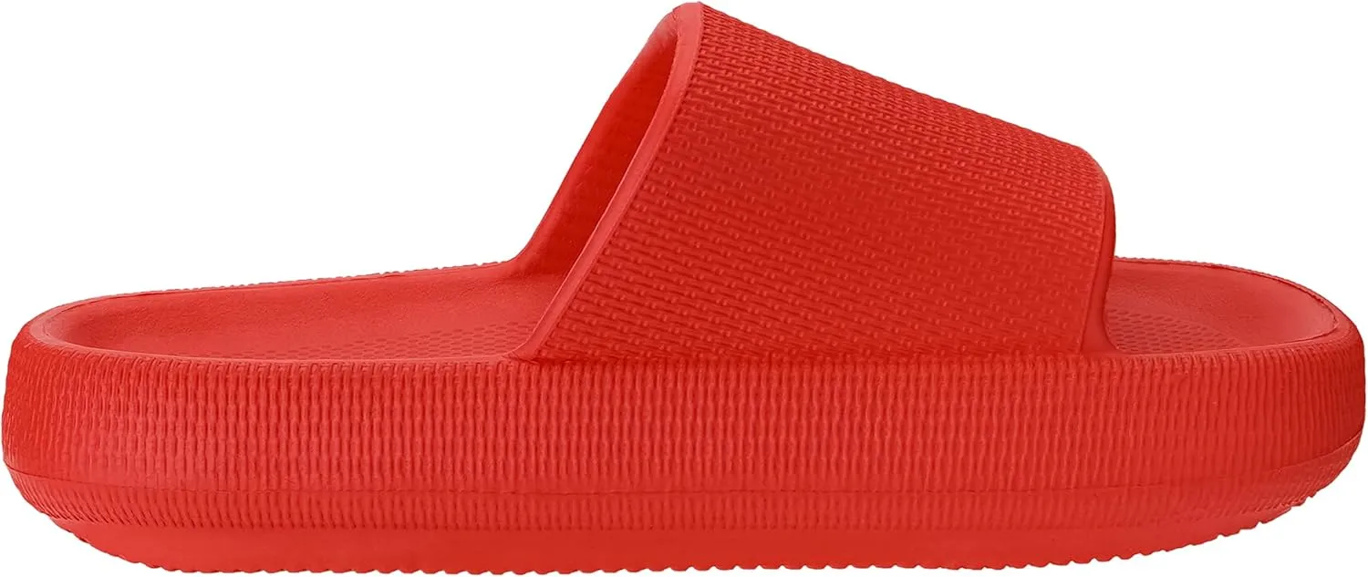Joomra Pillow Slippers for Women and Men Non Slip Quick Drying Shower Slides Bathroom Sandals | Ultra Cushion | Thick Sole