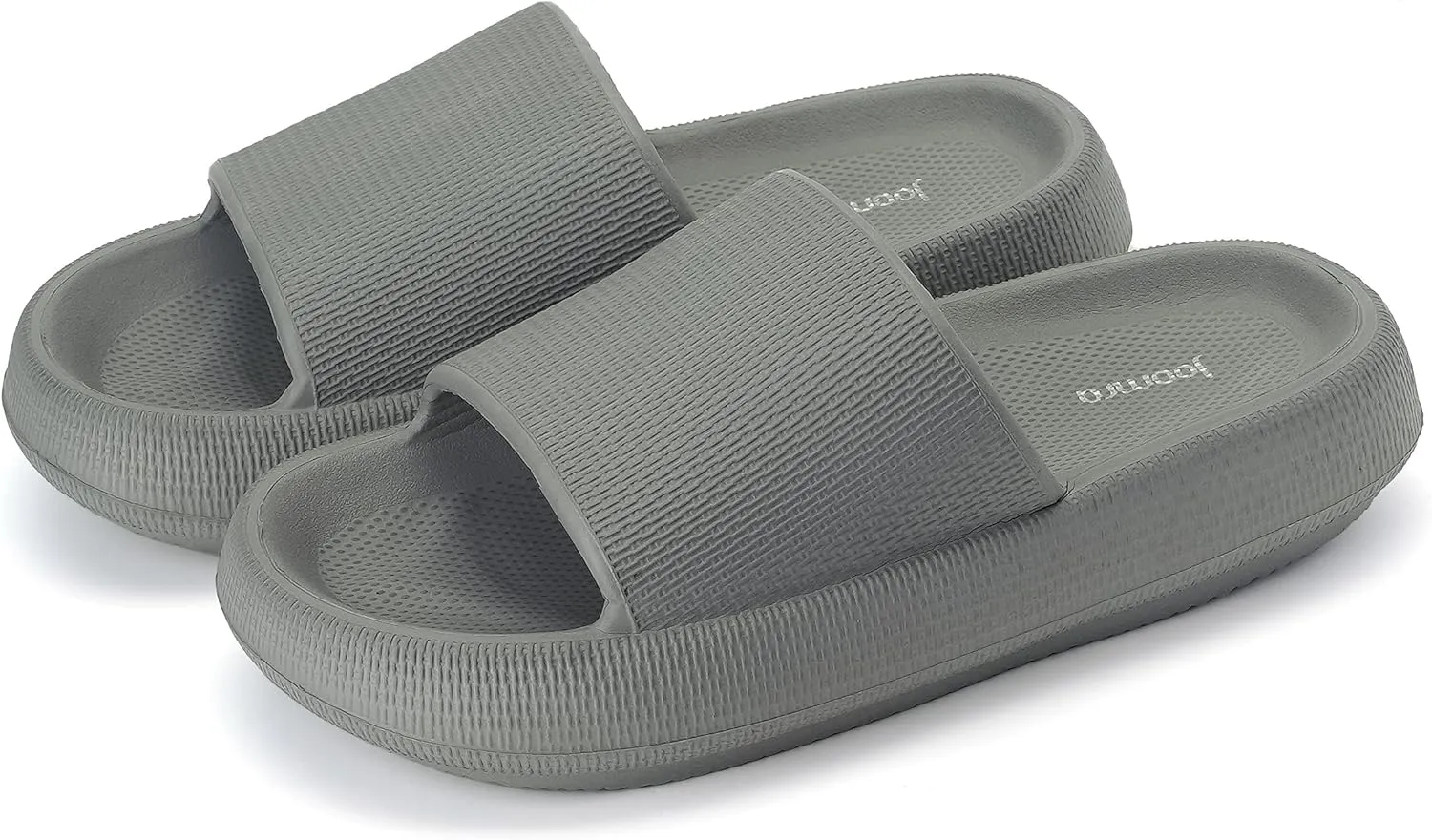 Joomra Pillow Slippers for Women and Men Non Slip Quick Drying Shower Slides Bathroom Sandals | Ultra Cushion | Thick Sole
