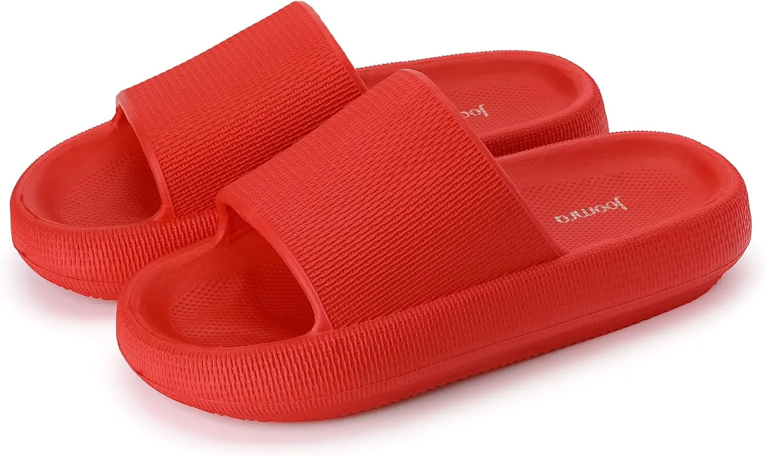 Joomra Pillow Slippers for Women and Men Non Slip Quick Drying Shower Slides Bathroom Sandals | Ultra Cushion | Thick Sole