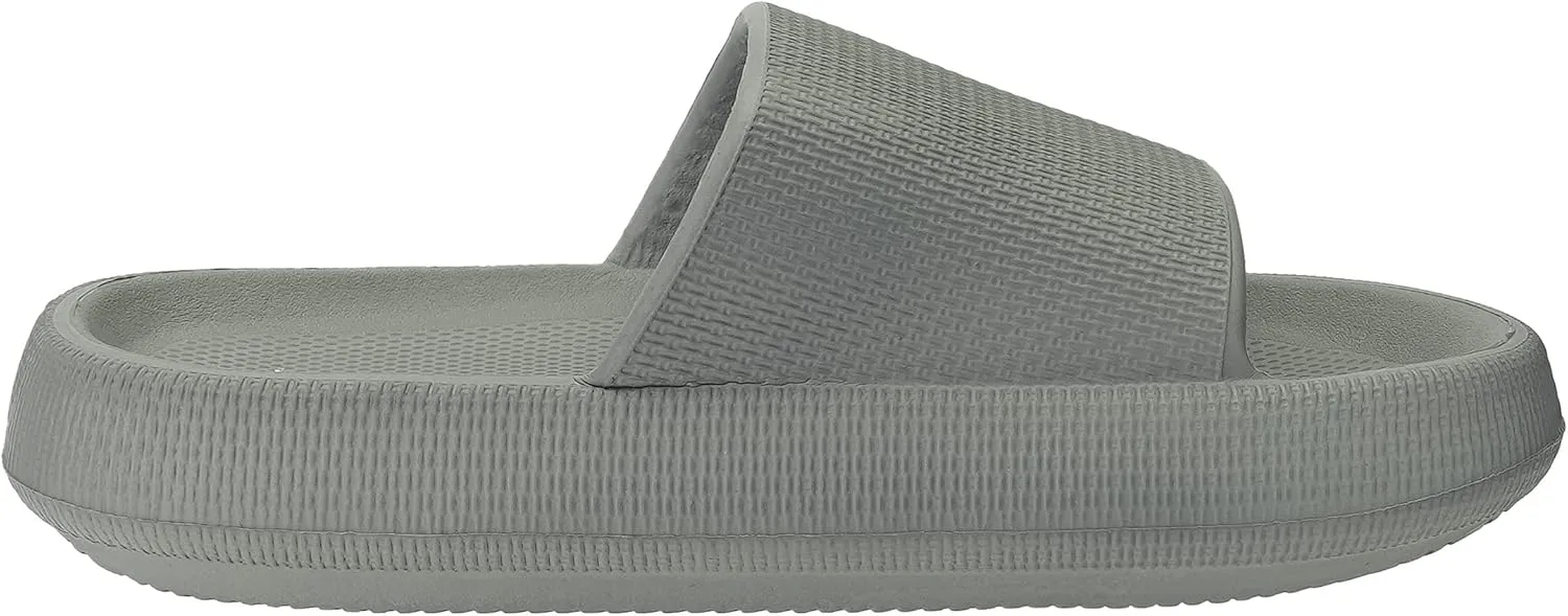 Joomra Pillow Slippers for Women and Men Non Slip Quick Drying Shower Slides Bathroom Sandals | Ultra Cushion | Thick Sole