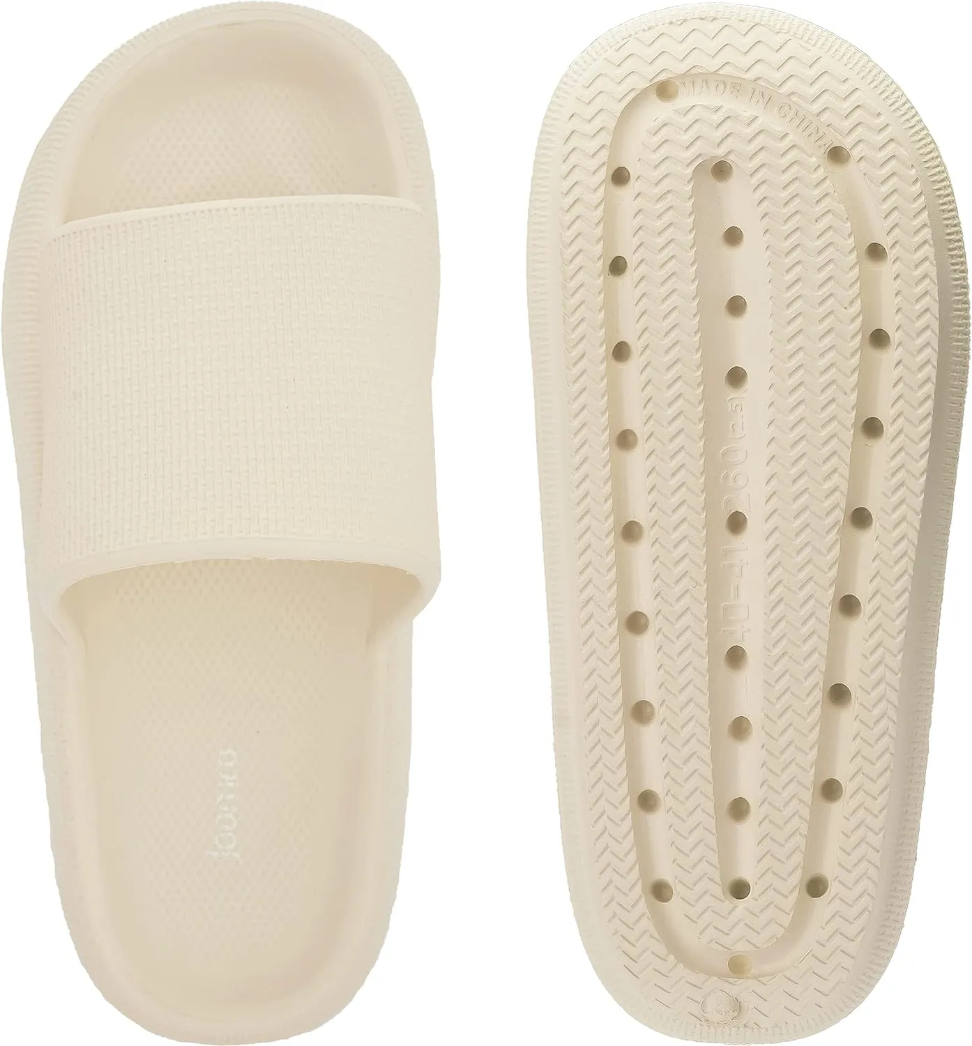 Joomra Pillow Slippers for Women and Men Non Slip Quick Drying Shower Slides Bathroom Sandals | Ultra Cushion | Thick Sole